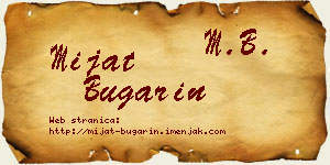 Mijat Bugarin vizit kartica